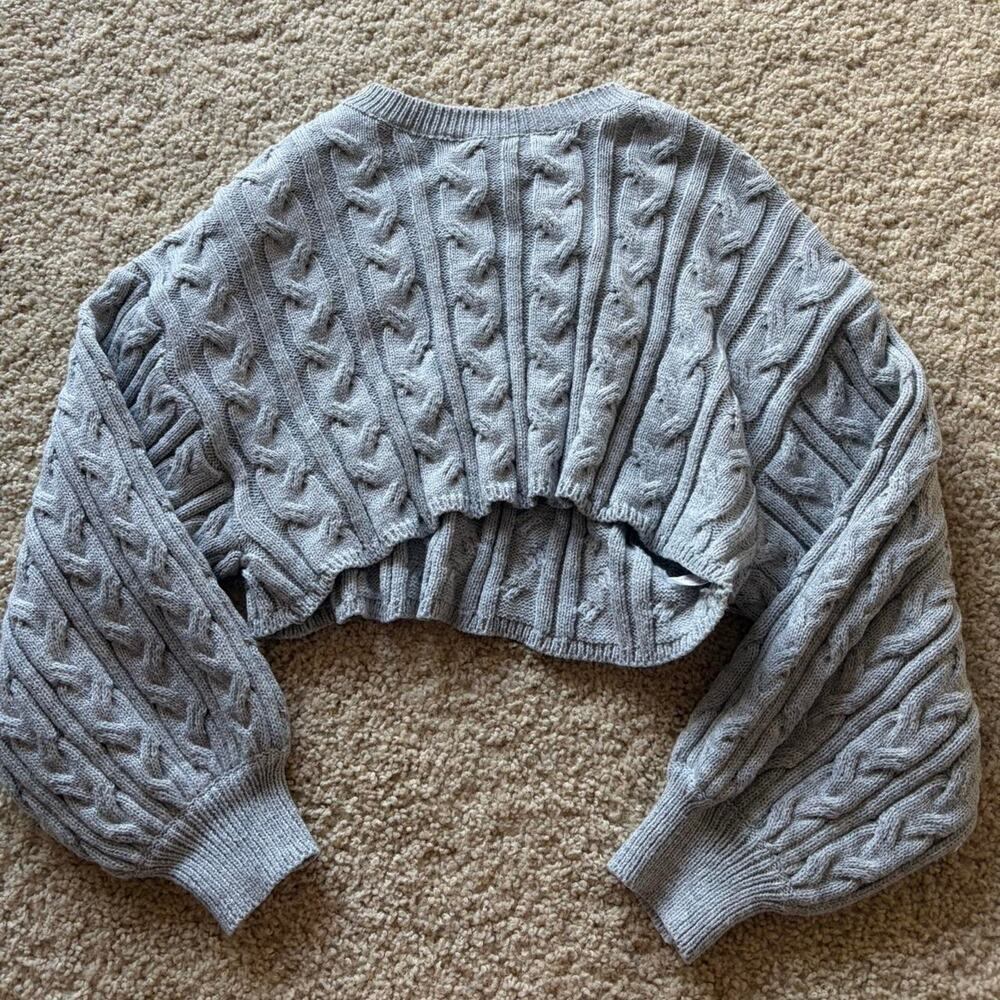 Princess polly grey cropped sweater
